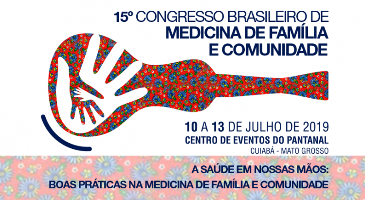 Logomarca de chamada para o 15º Congresso Brasileiro de Medicina de Família e Comunidade